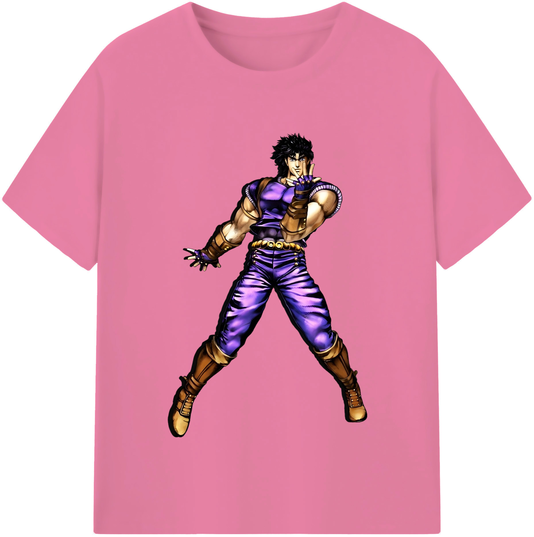 （画像用） ジョジョの奇妙な冒険 /ジョナサン?ジョースター JoJo's Bizarre Adventure Jonathan Joestar 綿100％半袖Tシャツ（フロントプリント）